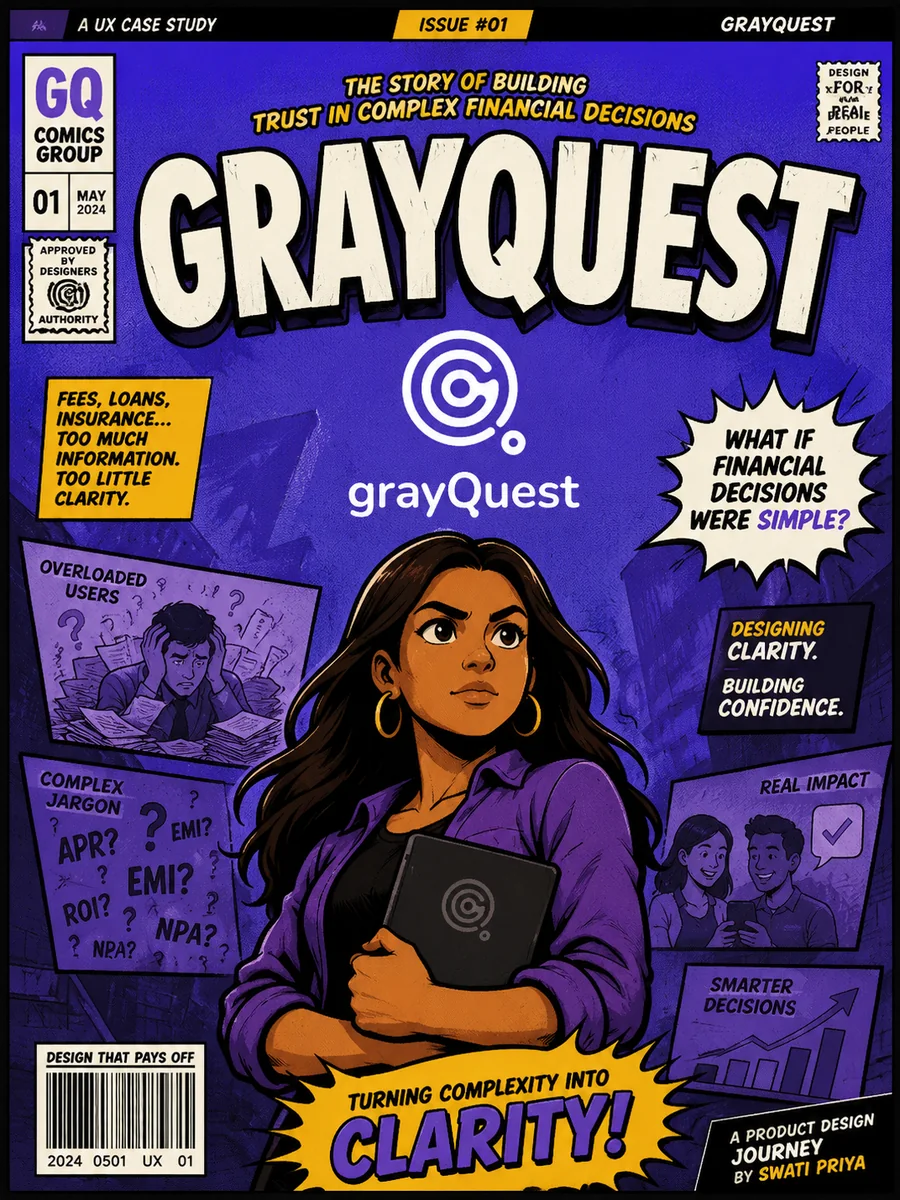 GrayQuest fee-payment flow screens on mobile and desktop